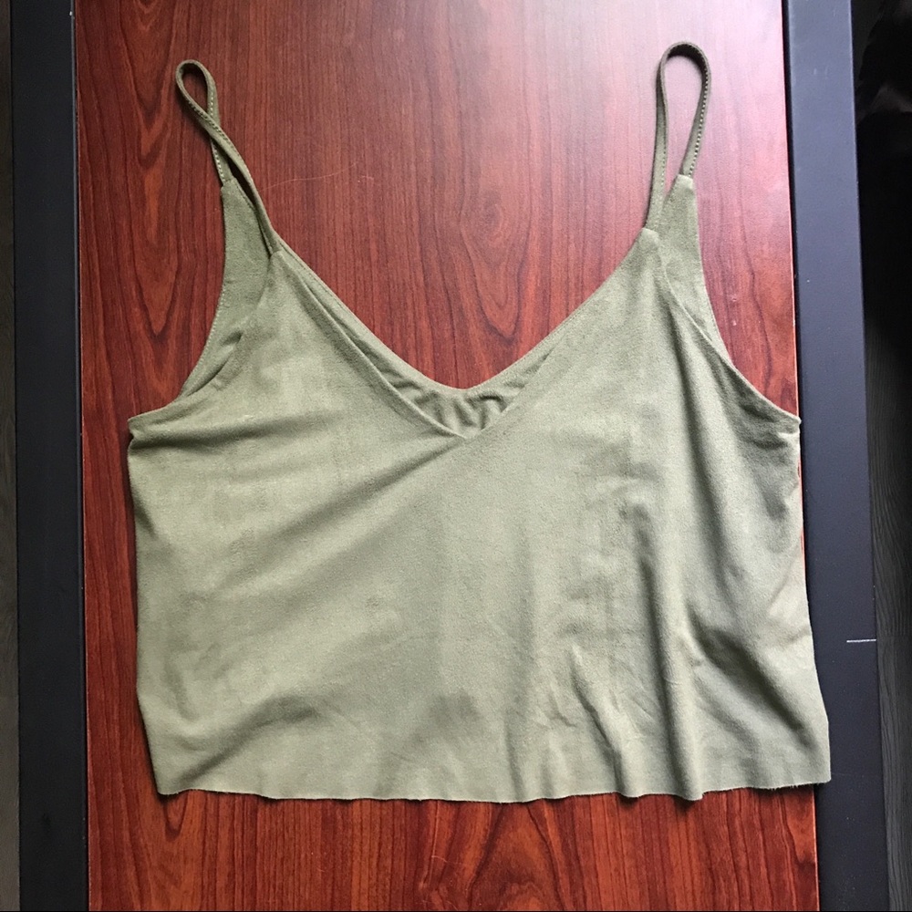 Forever 21 Green Tank Crop Top